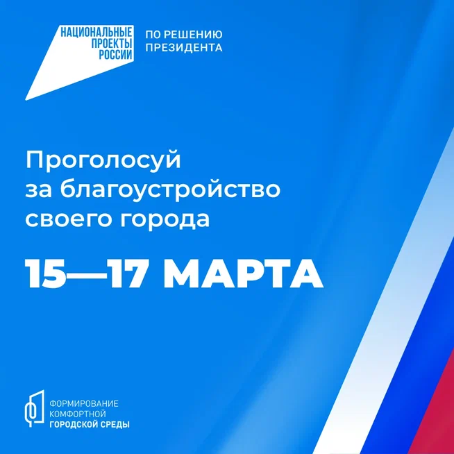 Проголосуй за благоустройство своего города.